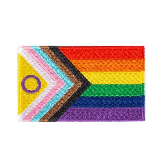 Intersex-Inclusive Progress Pride Iron-On Embroidered Patch Embroidered Patch PRIDE MODE