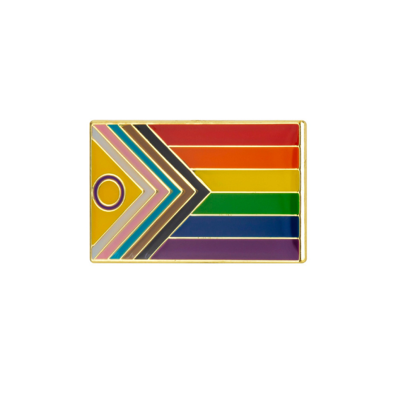 Inclusive Progress Pride Rectangle Enamel Pin Pin PRIDE MODE