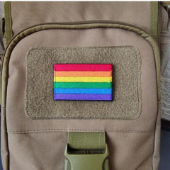 LGBTQIA+ Rainbow Pride Velcro Embroidered Patch Embroidered Patch PRIDE MODE