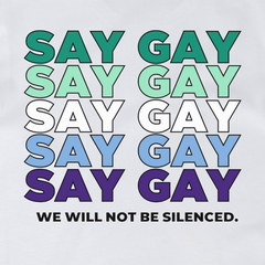 MLM Vincian Pride "Say Gay" Protest Tee Tees PRIDE MODE