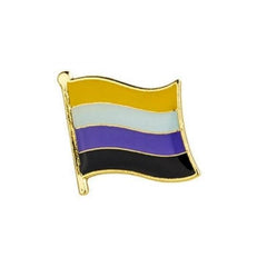 Non-binary Pride Flag Enamel Pin Pin PRIDE MODE