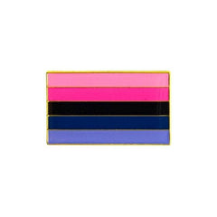 Omnisexual Pride Rectangle Enamel Pin Pin PRIDE MODE