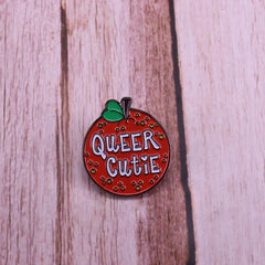 Queer Cutie Mandarin Orange Enamel Pin Pin PRIDE MODE