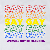 Rainbow "Say Gay" Protest Tee Tees PRIDE MODE