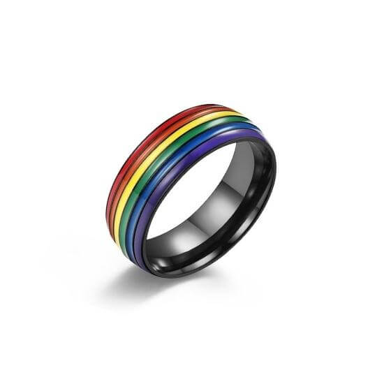 Colored Glow Ring | Rainbow Chroma Glow & Carbon Fiber | The Hendrix