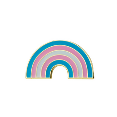 Transgender Pride Rainbow Enamel Pin Pin PRIDE MODE