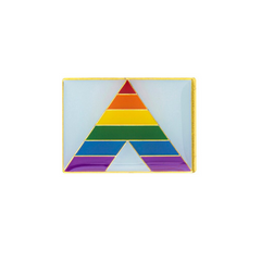 LGBTQ+ Ally Pride Rectangle Enamel Pin - Alternate Flag Pin PRIDE MODE