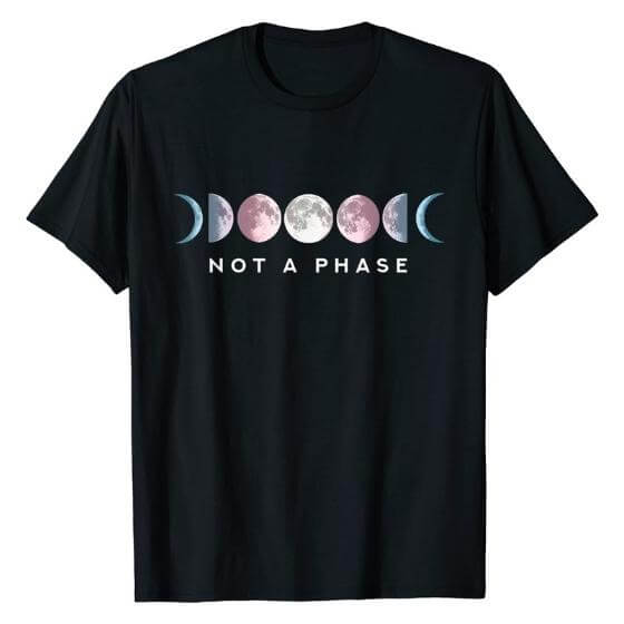 Not A Phase Trans Moon Tee Tees PRIDE MODE