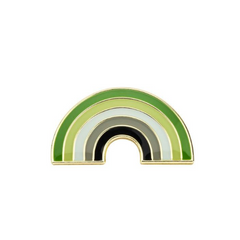 Aromantic Pride Rainbow Enamel Pin Pin PRIDE MODE
