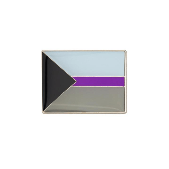 Demisexual Pride Rectangle Enamel Pin Pin PRIDE MODE