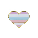 Bigender Pride Heart Enamel Pin Pin PRIDE MODE