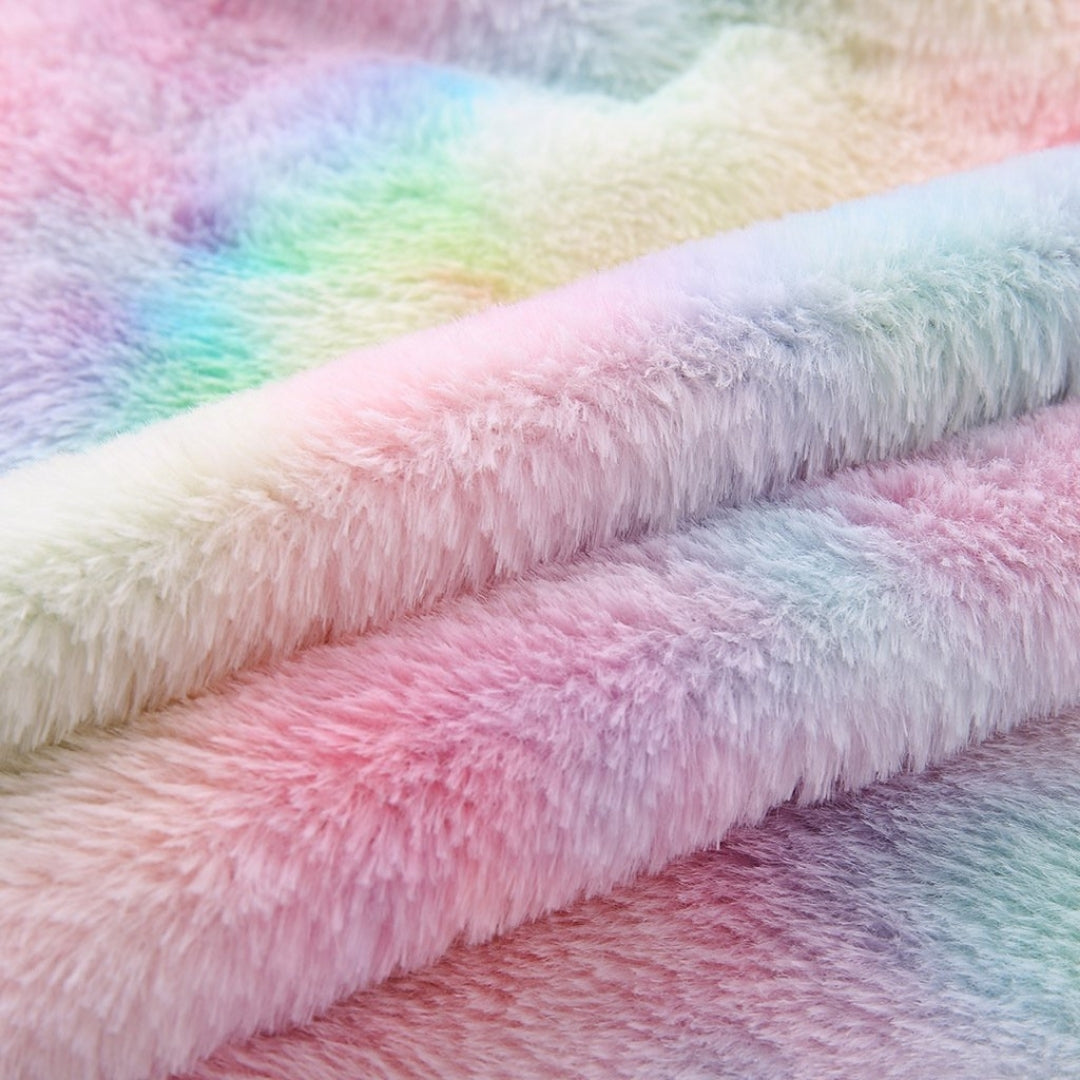 Rainbow Tie-Dye Fleece Zip Sweater Sweater PRIDE MODE