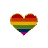 Rainbow Pride Heart Enamel Pin Pin PRIDE MODE