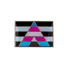 Transgender Ally Pride Rectangle Enamel Pin Pin PRIDE MODE
