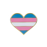 Transgender Pride Heart Enamel Pin Pin PRIDE MODE