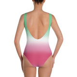 Abrosexual Pride Ombre Open-back Swimsuit One-piece Swimsuit PRIDE MODE