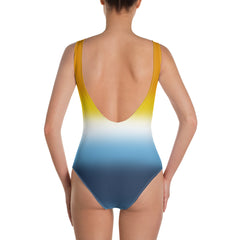 Aroace Pride Ombre Open-back Swimsuit One-piece Swimsuit PRIDE MODE