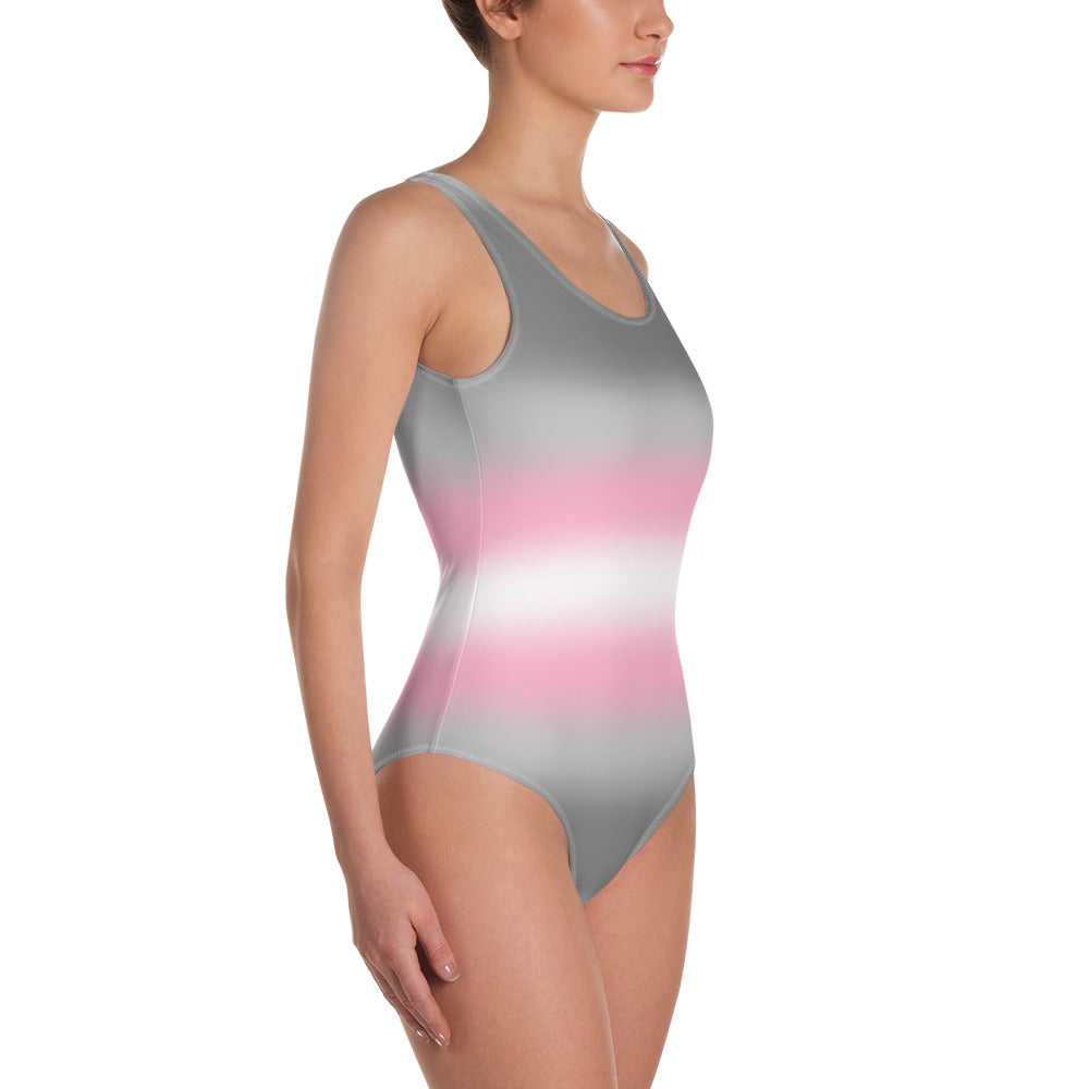 Demigirl Pride Ombre Open-back Swimsuit One-piece Swimsuit PRIDE MODE