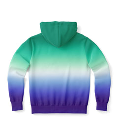 Gay MLM Vincian Pride Ombre Full-Zip Hoodie Full-Zip Hoodie PRIDE MODE