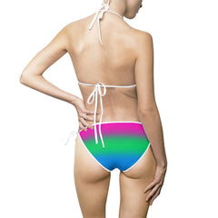 Polysexual Pride Ombre String Bikini All Over Prints PRIDE MODE