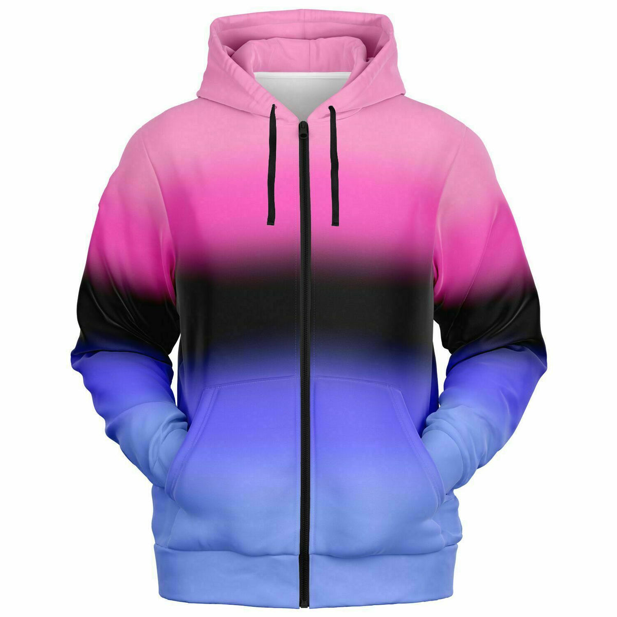 Omnisexual Pride Ombre Full-Zip Hoodie Full-Zip Hoodie PRIDE MODE