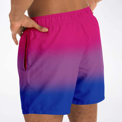 Bisexual Pride Ombre Swim Shorts Swim Shorts PRIDE MODE