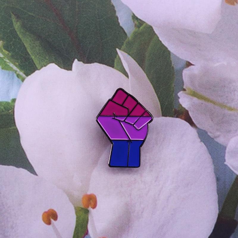 Bisexual Fist Pin Pin PRIDE MODE