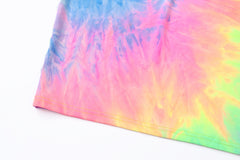 Rainbow Tie-Dye Bodycon T-shirt Dress Dress PRIDE MODE