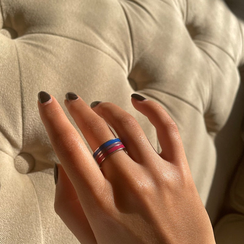 Bisexual Pride Ring Ring PRIDE MODE